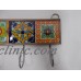 KEY HOLDER with talavera tile, mexican handmade wall hanging, key hook, folk art   173295185751